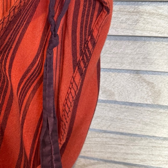 Free People. Striped Orange & Purple Women's Top. Great Condition. Size M - Picture 6 of 13